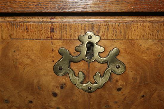 A George III elm and ash chest of drawers, part 18th century, W.3ft 4.5in.